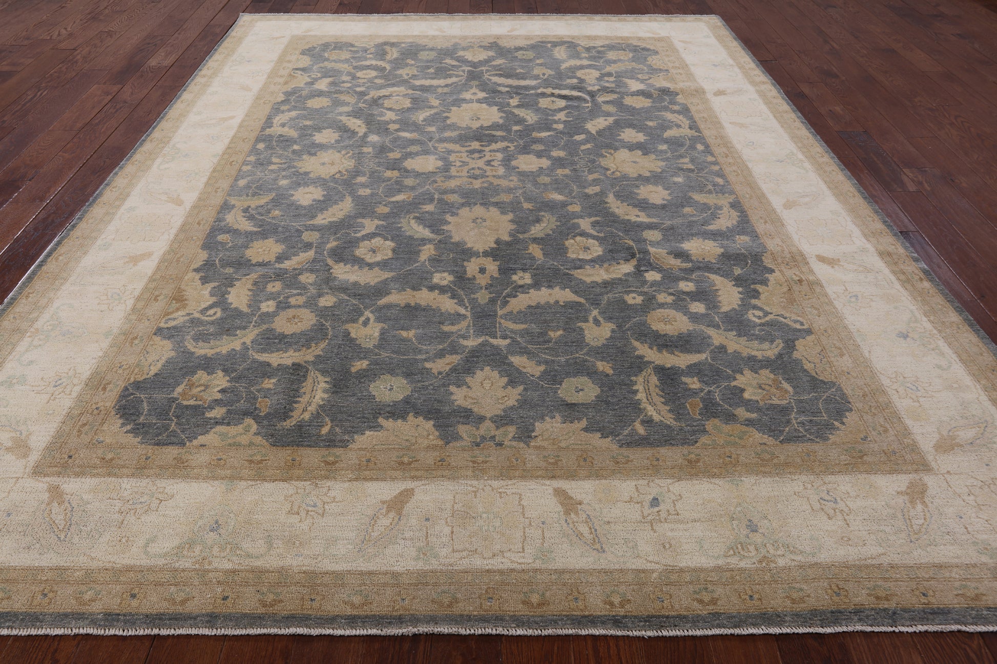 Peshawar Hand Knotted Area Rug - 9' 1" X 12' 1" - Golden Nile