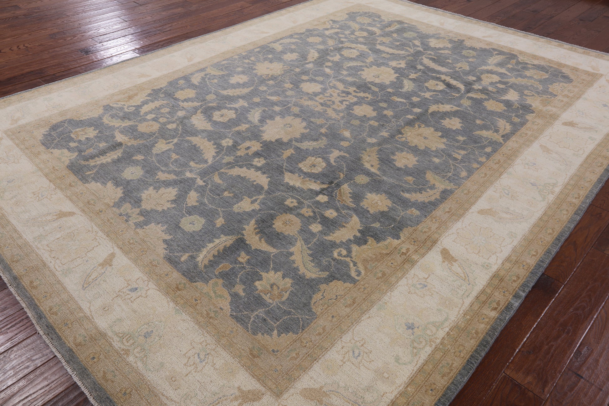 Peshawar Hand Knotted Area Rug - 9' 1" X 12' 1" - Golden Nile
