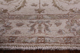 Ivory Peshawar Hand Knotted Wool Runner Rug - 2' 7" X 9' 9" - Golden Nile