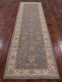 Turkish Oushak Handmade Wool Runner Rug - 2' 9" X 9' 9" - Golden Nile