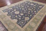 Turkish Oushak Wool Hand Knotted Area Rug - 9' 0" X 11' 10" - Golden Nile