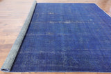 10 x 13 Blue Overdyed Oriental Rug - Golden Nile