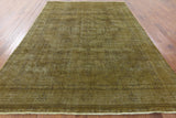 8 x 11 Persian Tabriz Overdyed Rug - Golden Nile