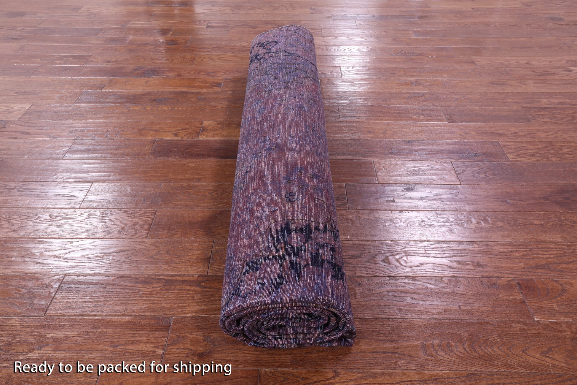 Purple Persian Overdyed Handmade Wool Area Rug - 9' 7" X 13' 0" - Golden Nile