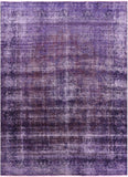 Purple Persian Overdyed Handmade Wool Area Rug - 9' 7" X 13' 0" - Golden Nile