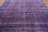 Purple Persian Overdyed Handmade Wool Area Rug - 9' 7" X 13' 0" - Golden Nile