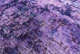 Purple Persian Overdyed Handmade Wool Area Rug - 9' 7" X 13' 0" - Golden Nile