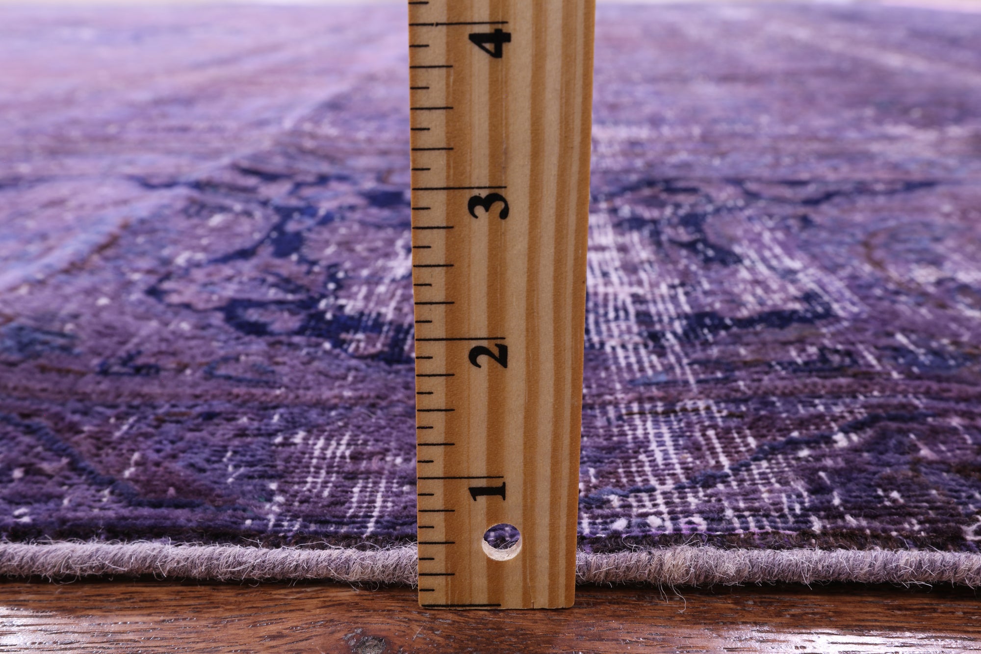 Purple Persian Overdyed Handmade Wool Area Rug - 9' 7" X 13' 0" - Golden Nile