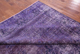 Purple Persian Overdyed Handmade Wool Area Rug - 9' 7" X 13' 0" - Golden Nile