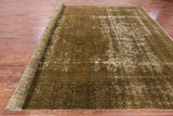 Persian Tabriz Overdyed Handmade Wool Rug - 9' 8" X 12' 4" - Golden Nile