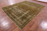 Persian Tabriz Overdyed Handmade Wool Rug - 9' 8" X 12' 4" - Golden Nile