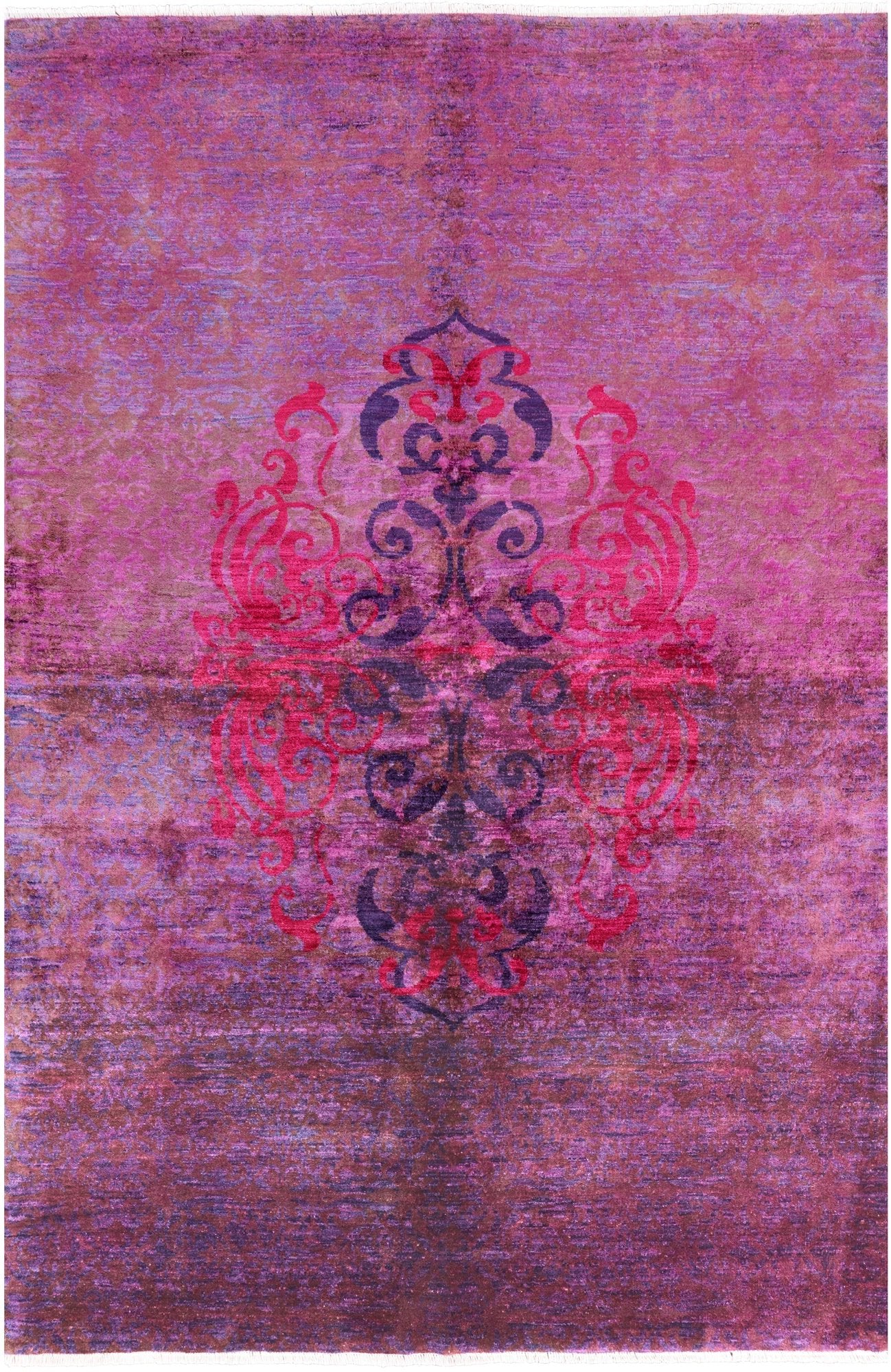 William Morris Handmade Wool Area Rug - 6' 2" X 9' 1" - Golden Nile