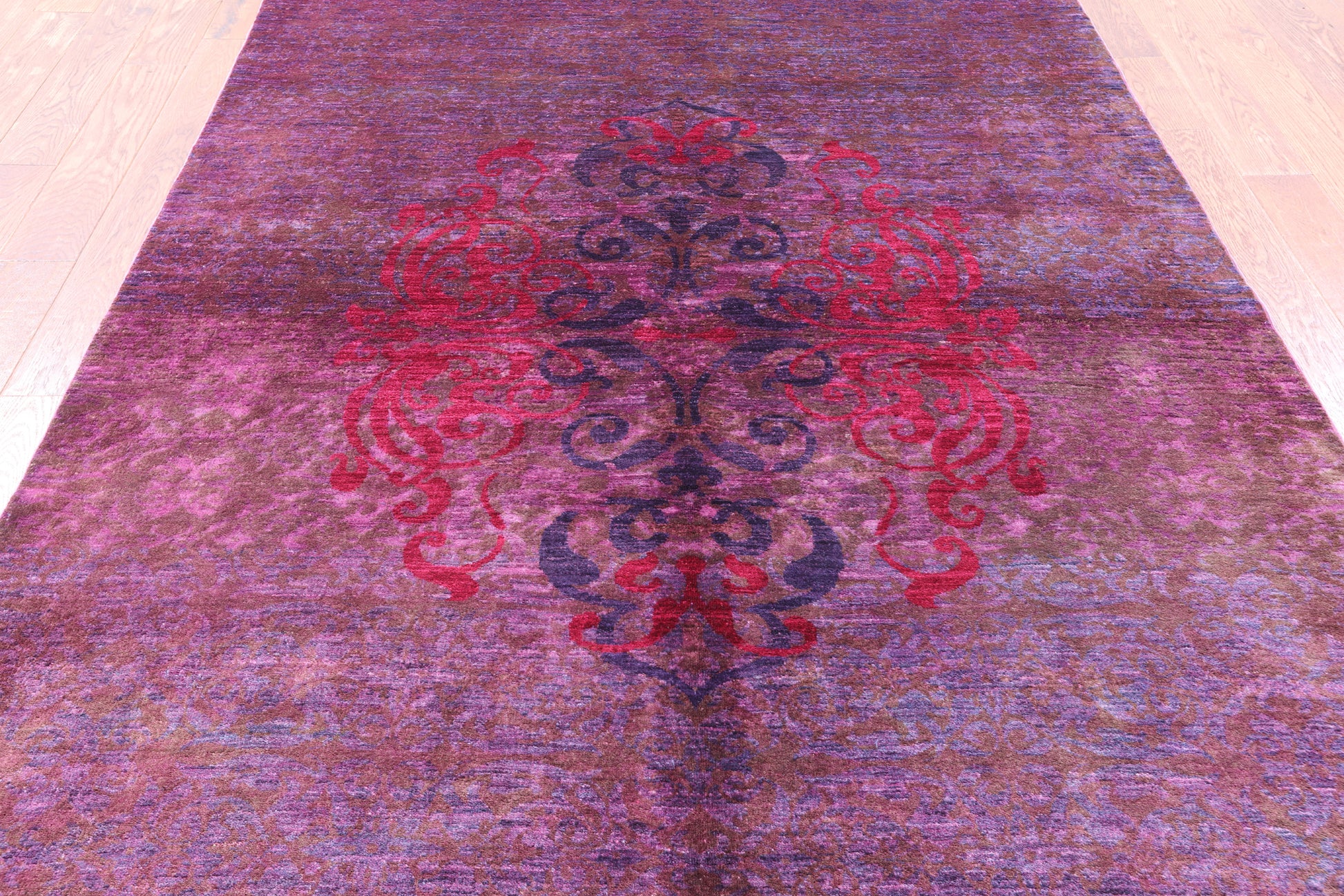 William Morris Handmade Wool Area Rug - 6' 2" X 9' 1" - Golden Nile