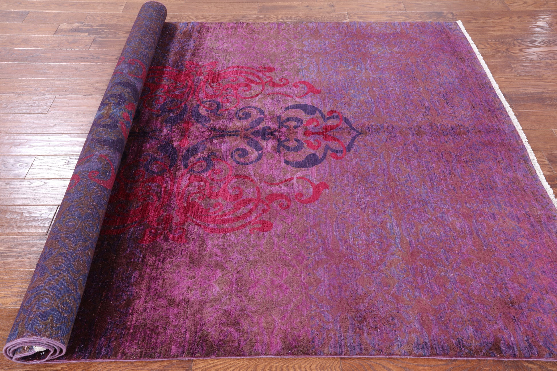 William Morris Handmade Wool Area Rug - 6' 2" X 9' 1" - Golden Nile