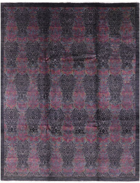 William Morris Handmade Wool Area Rug - 8' 1" X 10' 3" - Golden Nile