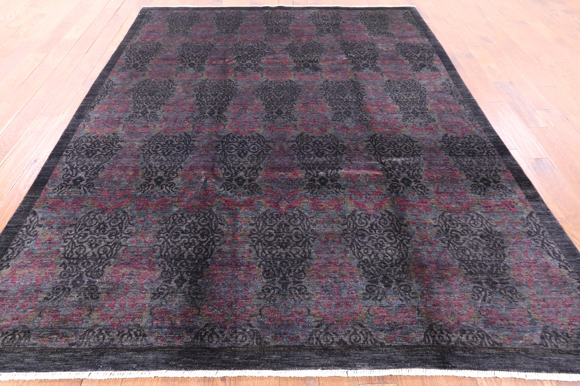 William Morris Handmade Wool Area Rug - 8' 1" X 10' 3" - Golden Nile