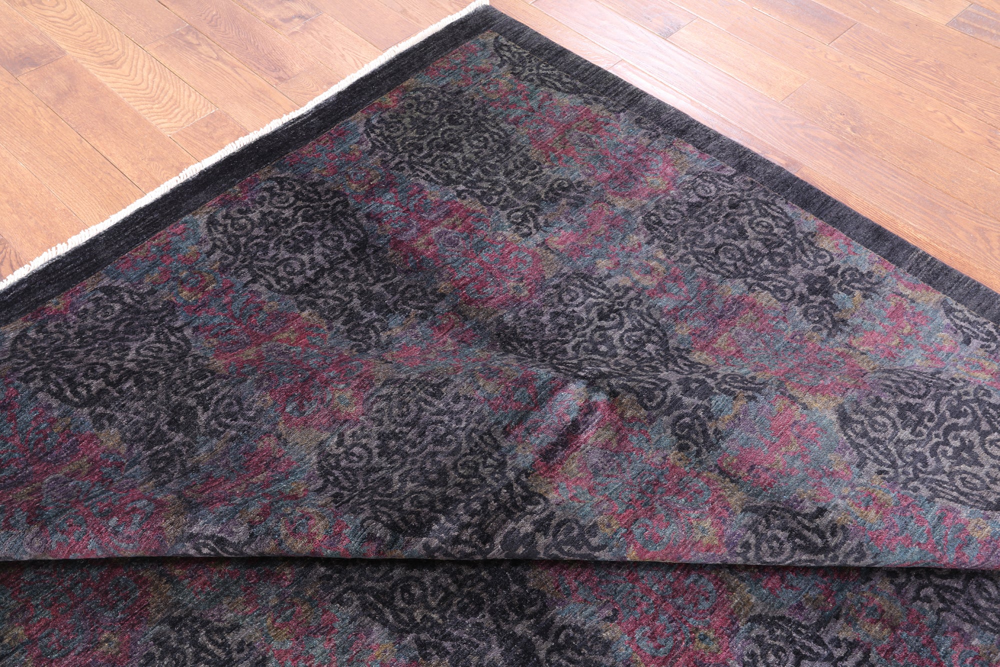 William Morris Handmade Wool Area Rug - 8' 1" X 10' 3" - Golden Nile