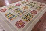 Wool & Silk Modern Art Deco Area Rug 9 x 12 - Golden Nile