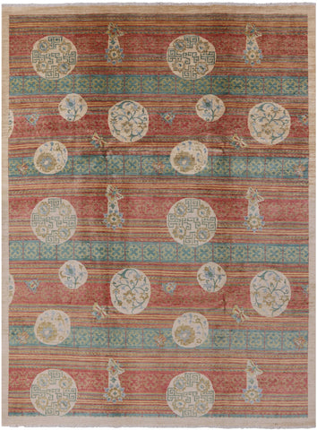 William Morris Hand Knotted Wool Rug - 9' 0