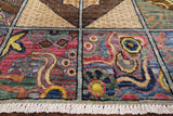 William Morris Handmade Wool Area Rug - 6' 2" X 8' 3" - Golden Nile