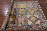 William Morris Handmade Wool Area Rug - 6' 2" X 8' 3" - Golden Nile
