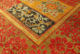 William Morris Handmade Wool Area Rug - 4' 1" X 6' 4" - Golden Nile