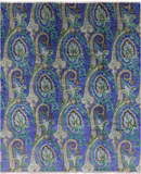 William Morris Hand Knotted Wool Area Rug - 8' 1 X 10' 2 - Golden Nile