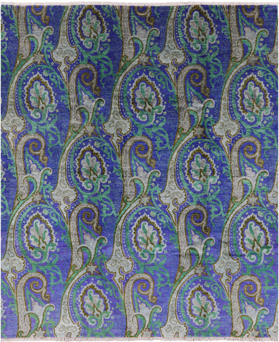 William Morris Hand Knotted Wool Area Rug - 8' 1 X 10' 2