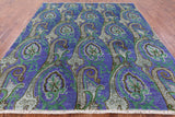 William Morris Hand Knotted Wool Area Rug - 8' 1 X 10' 2 - Golden Nile