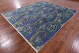 William Morris Hand Knotted Wool Area Rug - 8' 1 X 10' 2 - Golden Nile