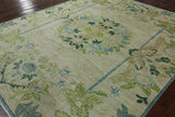 Flowered Persian Art Deco Area Rug 8 x 10 - Golden Nile