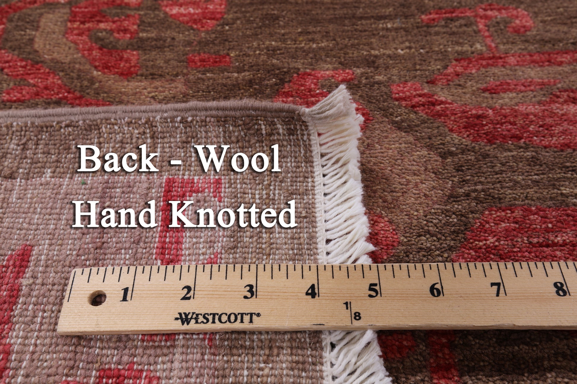 Square William Morris Handmade Wool Area Rug - 9' 2" X 9' 3" - Golden Nile