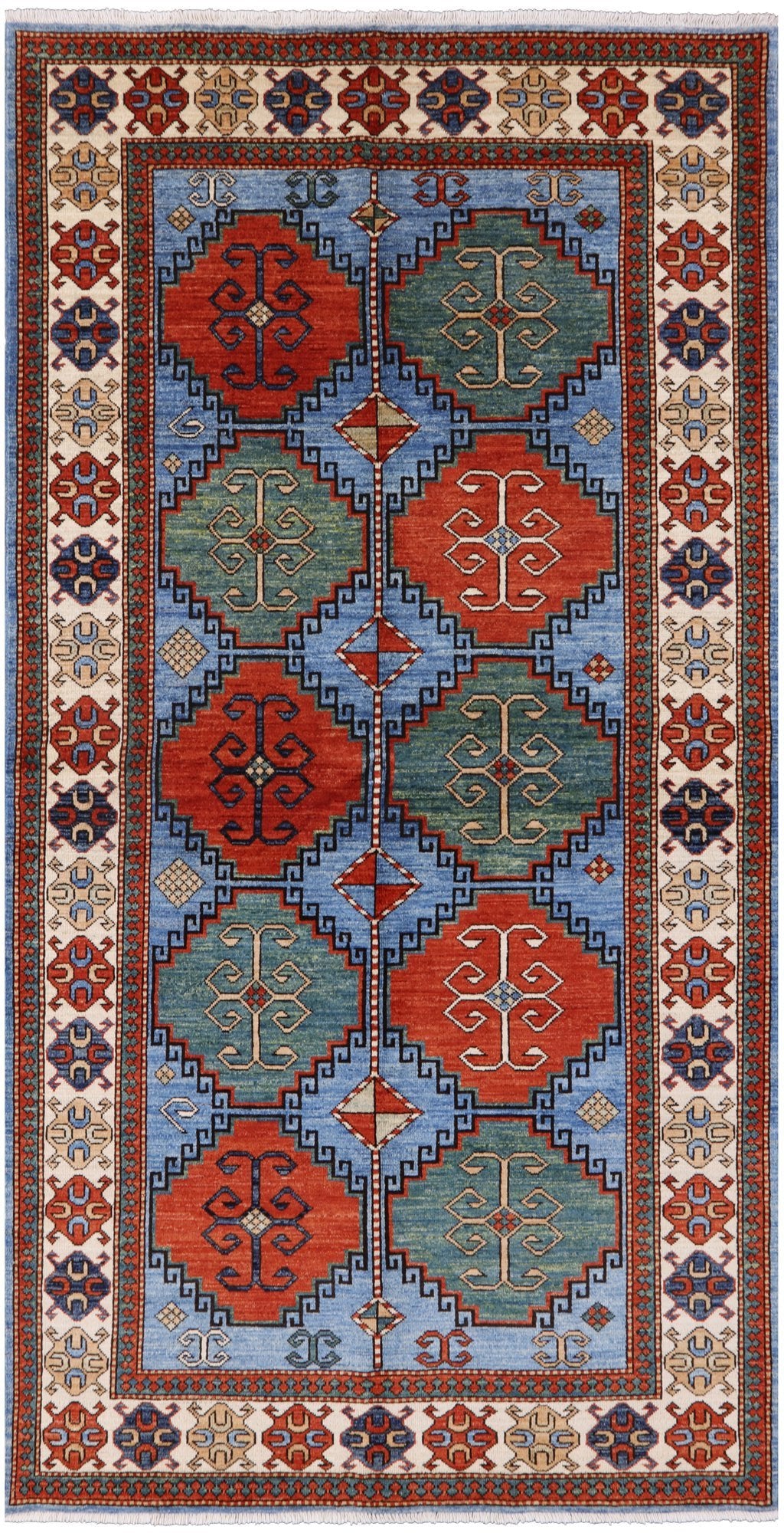 Persian Fine Serapi Handmade Wool Rug - 5' 1" X 9' 10" - Golden Nile