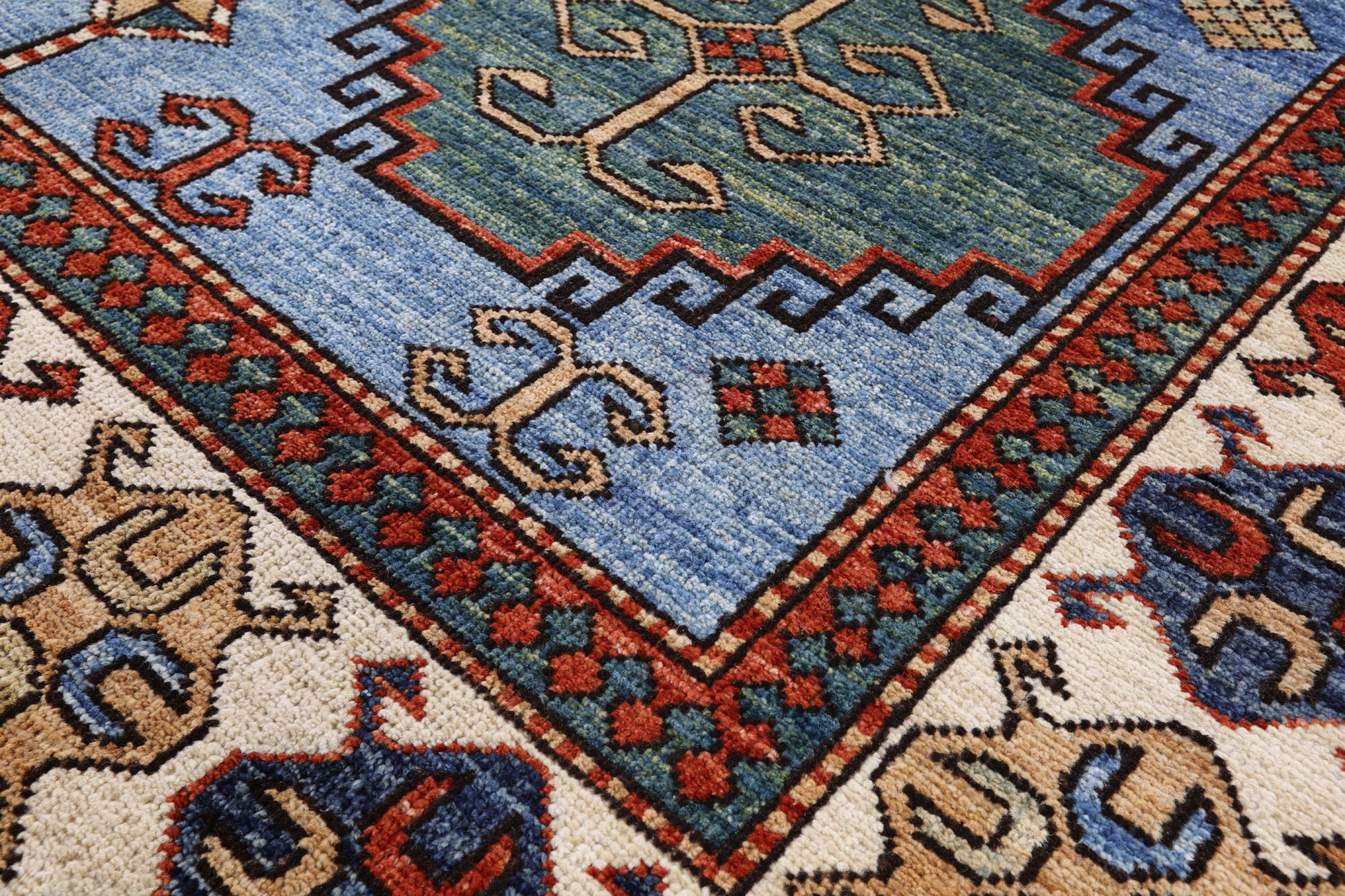 Persian Fine Serapi Handmade Wool Rug - 5' 1" X 9' 10" - Golden Nile