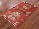 Art Deco Oriental Handmade Area Rug 3 x 5 - Golden Nile