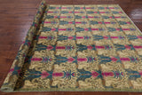 William Morris Hand Knotted Wool Area Rug - 8' 2" X 10' 2" - Golden Nile