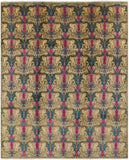 William Morris Hand Knotted Wool Area Rug - 8' 2" X 10' 2" - Golden Nile