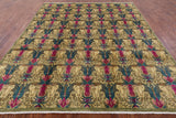 William Morris Hand Knotted Wool Area Rug - 8' 2" X 10' 2" - Golden Nile