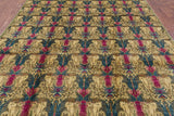 William Morris Hand Knotted Wool Area Rug - 8' 2" X 10' 2" - Golden Nile