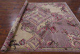 Square William Morris Handmade Wool Area Rug - 8' 3" X 8' 3" - Golden Nile