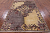 William Morris Handmade Wool Area Rug - 6' 2" X 9' 2" - Golden Nile