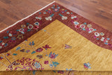 William Morris Handmade Wool Area Rug - 10' 0" X 13' 10" - Golden Nile