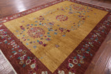 William Morris Handmade Wool Area Rug - 10' 0" X 13' 10" - Golden Nile