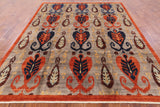 Modern Hand Knotted Area Rug - 8' 1" X 9' 9" - Golden Nile