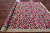 Ivory William Morris Handmade Wool Rug - 9' 1" X 11' 7" - Golden Nile