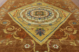 10 X 14 Hand Knotted Oriental Art Deco Area Rug - Golden Nile