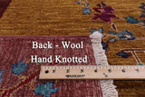 William Morris Handmade Wool Rug - 8' 0" X 13' 9" - Golden Nile