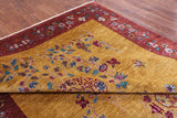 William Morris Handmade Wool Rug - 8' 0" X 13' 9" - Golden Nile