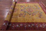 William Morris Handmade Wool Rug - 8' 0" X 13' 9" - Golden Nile