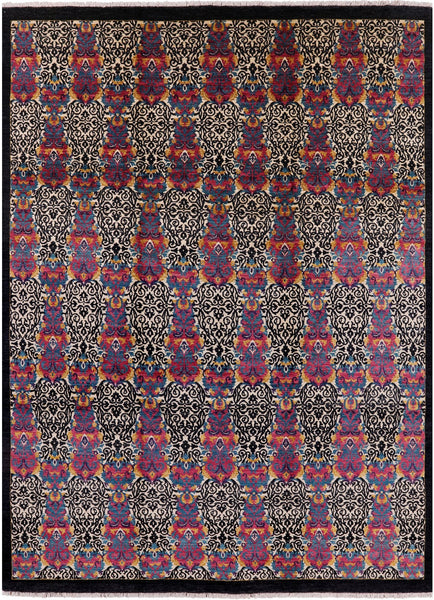 William Morris Handmade Wool Area Rug - 8' 10" X 11' 10" - Golden Nile